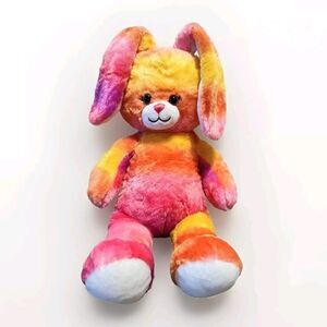 Build A Bear Tropical Sunset Bunny Tie Dye 18” Rabbit Purple Orange BABW